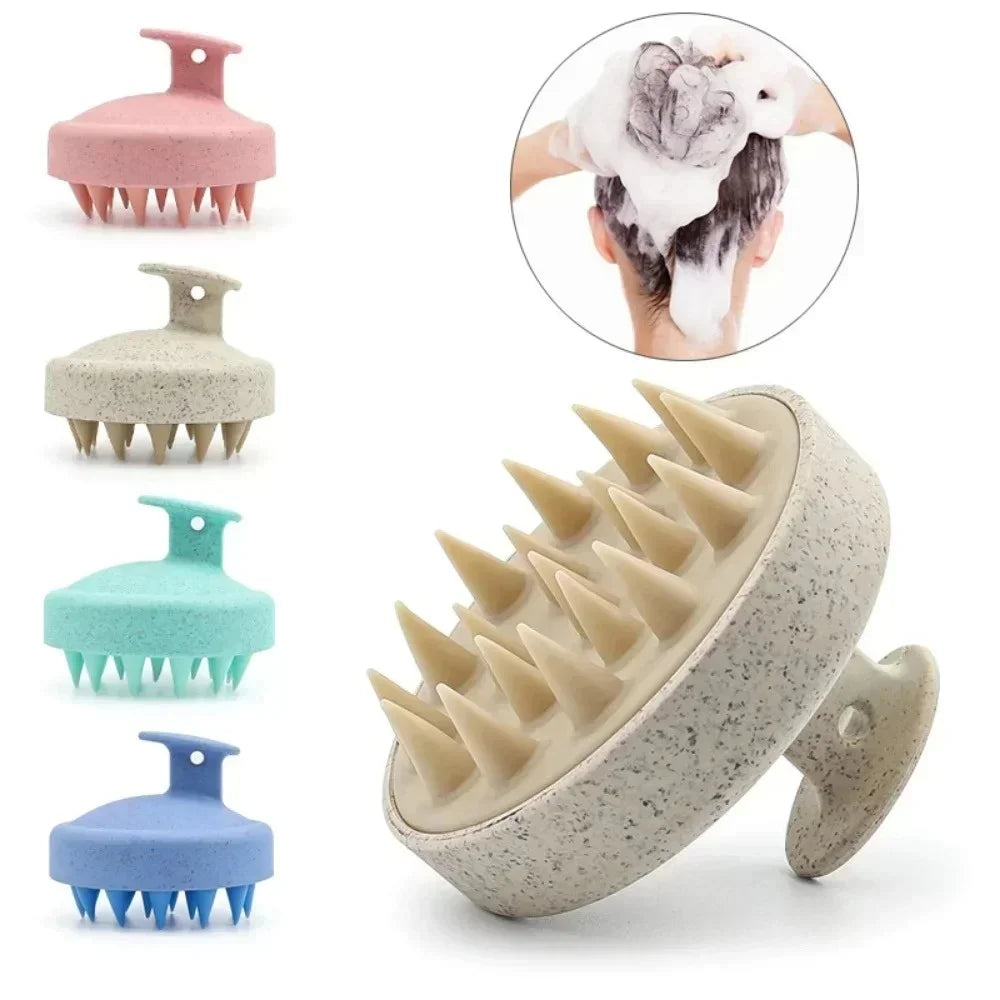 1PC Silicone Shampoo Brush Body Massage Brush Bath Shower Brush Salon Hairdressing Tool Scalp Spa Massage Comb Hair Washing Comb