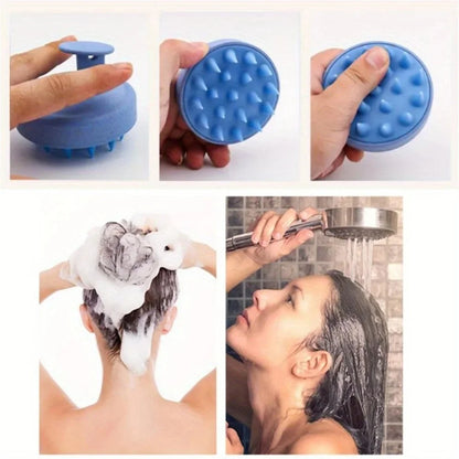 1PC Silicone Shampoo Brush Body Massage Brush Bath Shower Brush Salon Hairdressing Tool Scalp Spa Massage Comb Hair Washing Comb