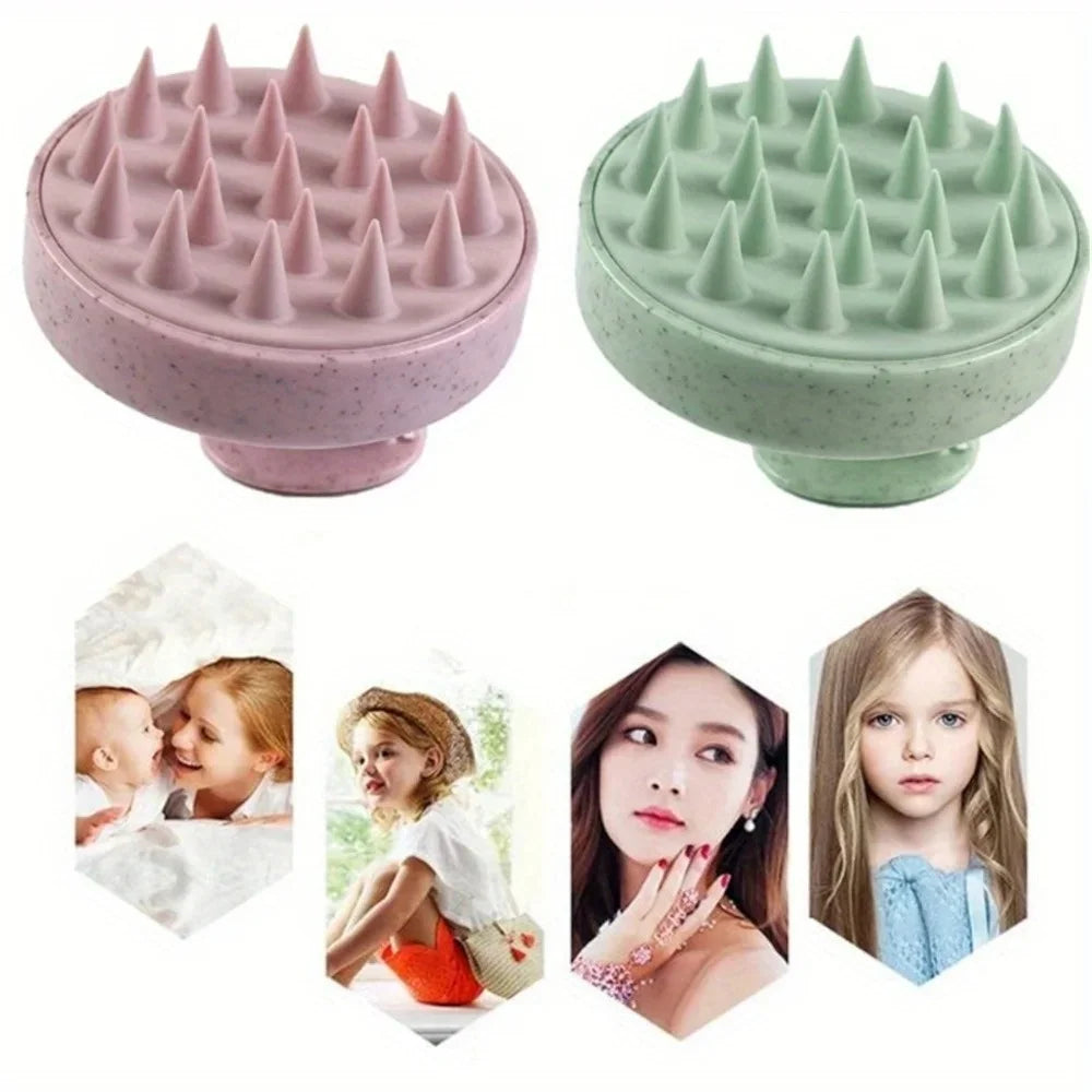 1PC Silicone Shampoo Brush Body Massage Brush Bath Shower Brush Salon Hairdressing Tool Scalp Spa Massage Comb Hair Washing Comb