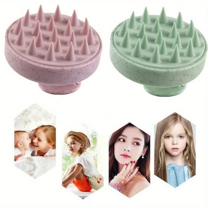 1PC Silicone Shampoo Brush Body Massage Brush Bath Shower Brush Salon Hairdressing Tool Scalp Spa Massage Comb Hair Washing Comb
