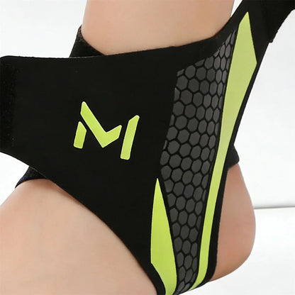 Breathable Ankle Brace Support Sleeve For Sports Anti Sprain Protection With Cushioning Pad For Basketball Football Running