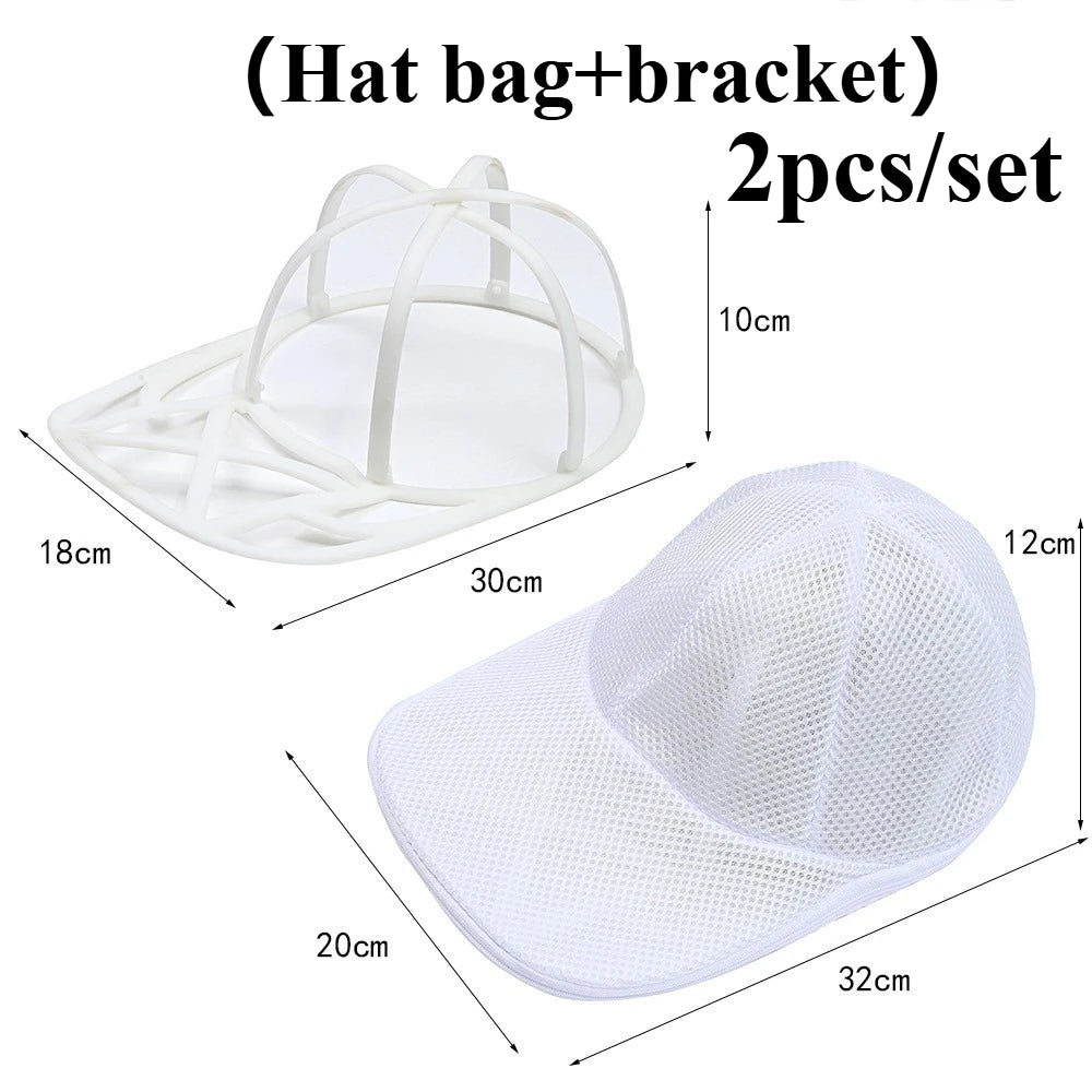 Washing machine cap cleaning cage, cap washer with mesh bag, baseball cap cleaning cap ,suitable for cleaning various hats