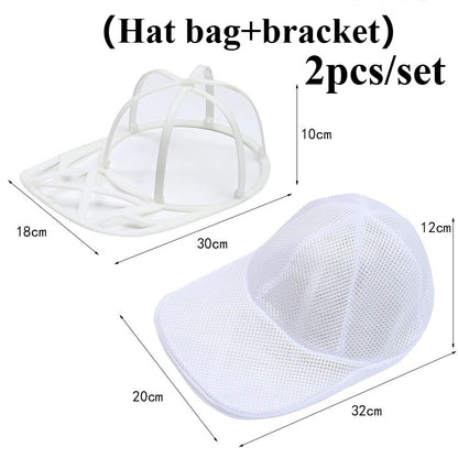 Washing machine cap cleaning cage, cap washer with mesh bag, baseball cap cleaning cap ,suitable for cleaning various hats