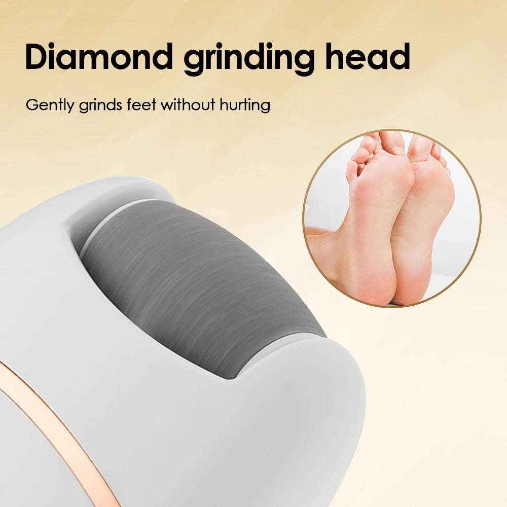 USB Rechargeable Electric Foot Grinder Thick Leather Polishing Dead Skin Remover Calluses Scrubber Foot Dry Cracked Feet Care