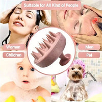 1PC Silicone Shampoo Brush Body Massage Brush Bath Shower Brush Salon Hairdressing Tool Scalp Spa Massage Comb Hair Washing Comb