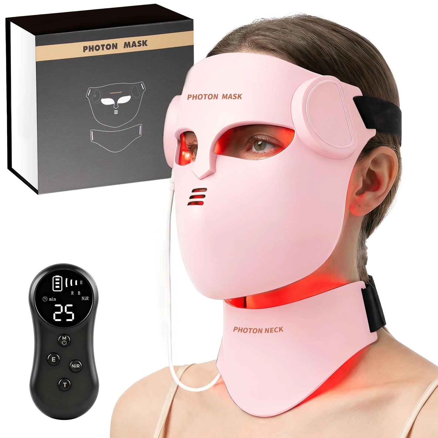 Soft Portable Led Facial Mask 8 Color LED Red Light Therapy for Acne Treatment Skin Rejuvenation Skin Care Face Mask