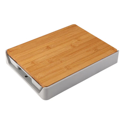 Modern Simple Style Bamboo Cutting Board Anti-Slip Home Kitchen Utensils Drawer Type Vegetable And Fruit Cutting Boards