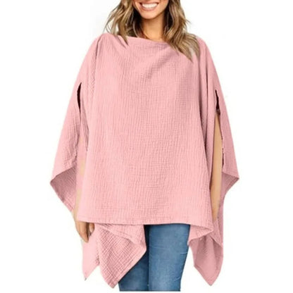 Solid Color Maternal Nursing Covers Comfortable Soft Breastfeeding Blanket Stroller Blanket 2 in 1 Feeding Clothes