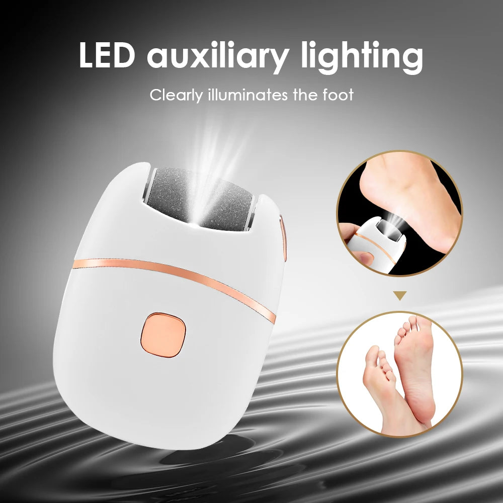 USB Rechargeable Electric Foot Grinder Thick Leather Polishing Dead Skin Remover Calluses Scrubber Foot Dry Cracked Feet Care